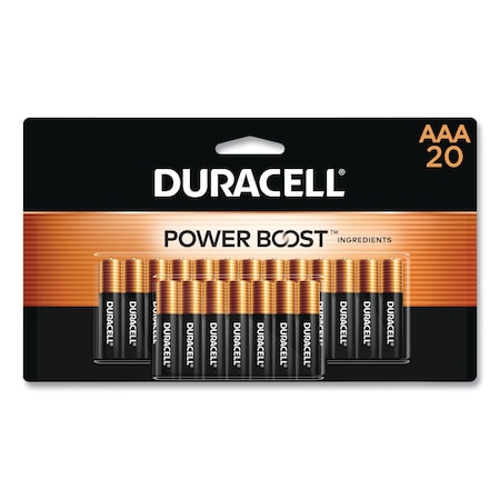 Duracell Duracell CopperTop Alkaline Battery, AAA 1.5V DC 20 PK MN2400B20Z